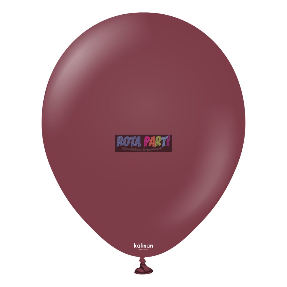 12'' Standart Balon Bordo (Burgundy) 100’lü