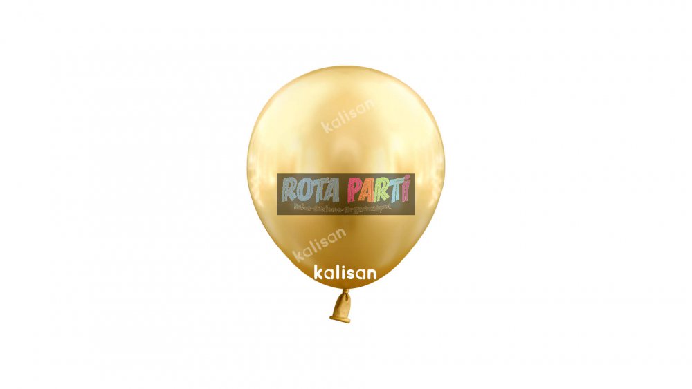 5" Mini Mirror (Krom) Gold Balon 100'Lü