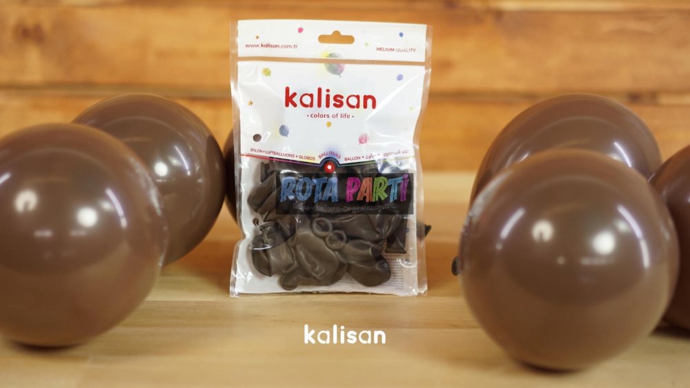 5" Standart Balon Çikolata Kahve 100'Lü
