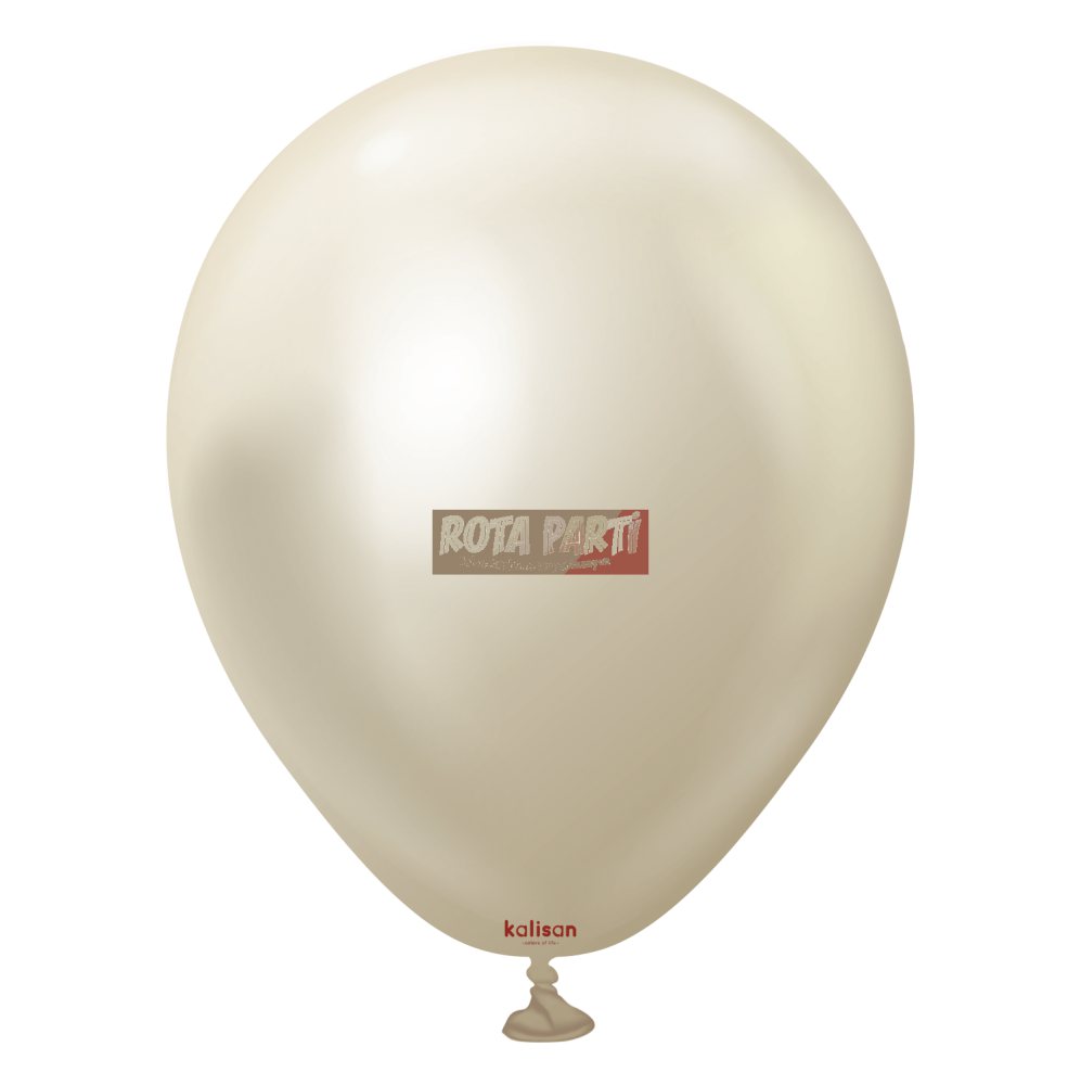 5" Mini Mirror (Krom) Beyaz altın (White Gold) Balon 100'Lü