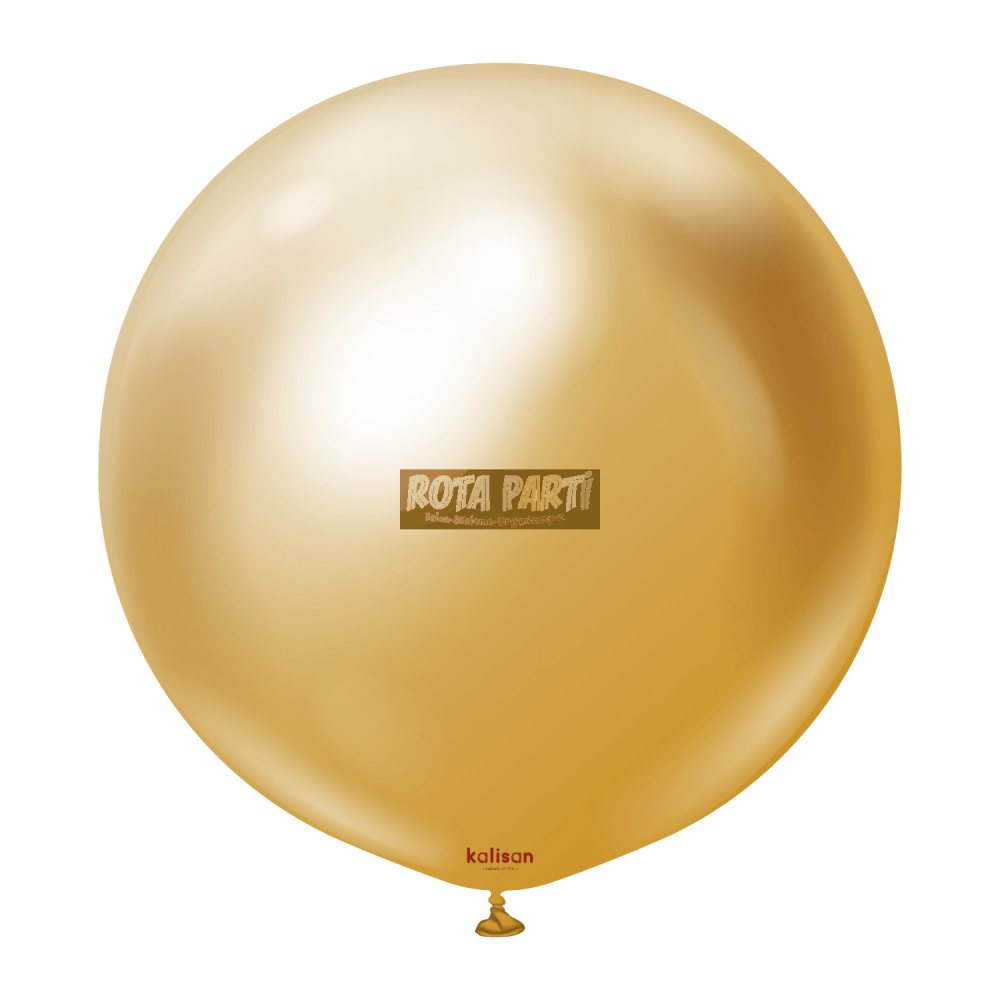 24'' Krom Mirror Gold Balon 2'Li (60 Cm)