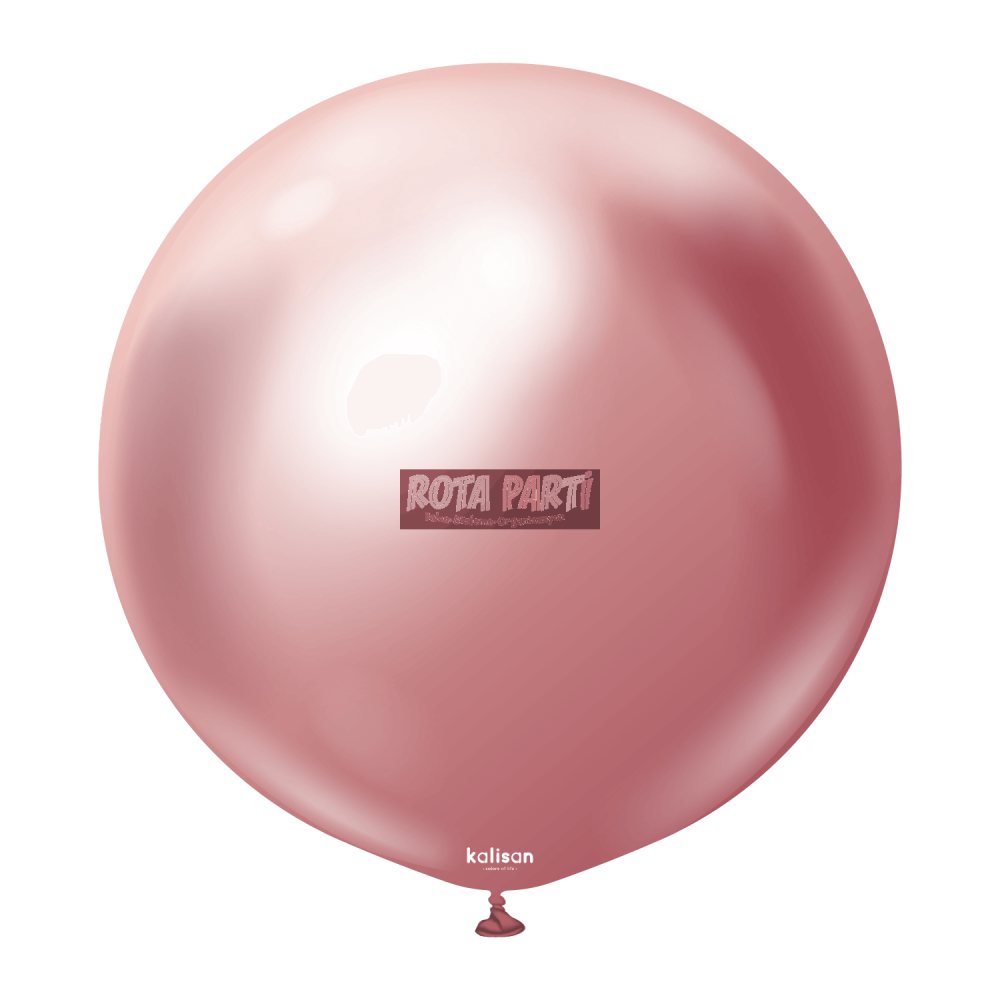 24'' Krom Mirror Pembe Balon 2'Li (60 Cm)