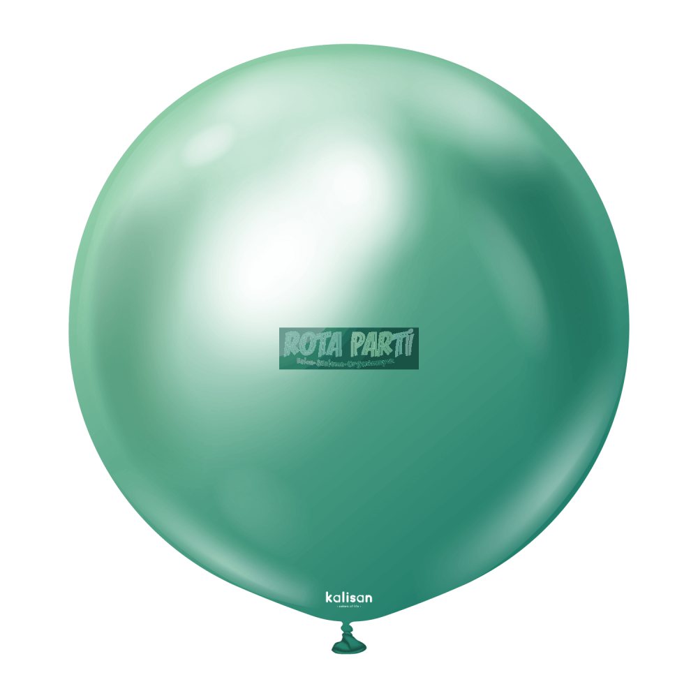 24'' Krom Mirror Yeşil Balon 2'Li (60 Cm)