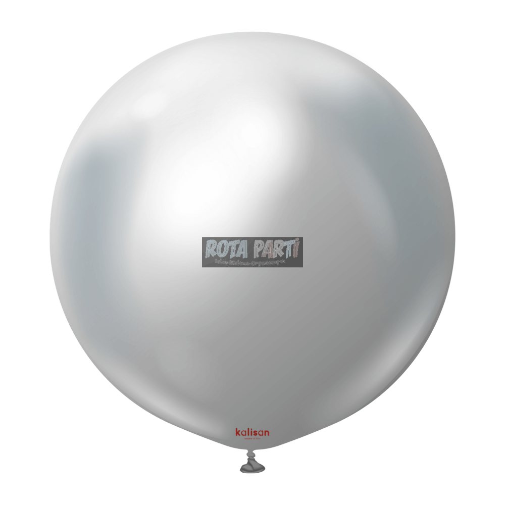 36'' Krom Mirror Gümüş Balon 2'Li (90 Cm)