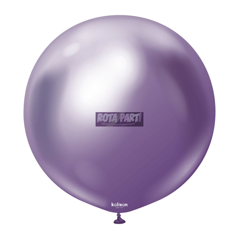 36'' Krom Mirror Mor (Violet) Balon 2'Li (90 Cm)