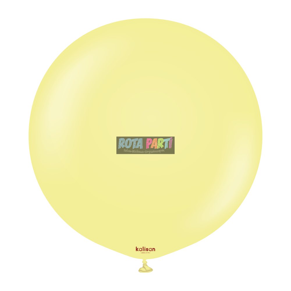24" Makaron Sarı (Yellow) Balon 2'Li (60 Cm)