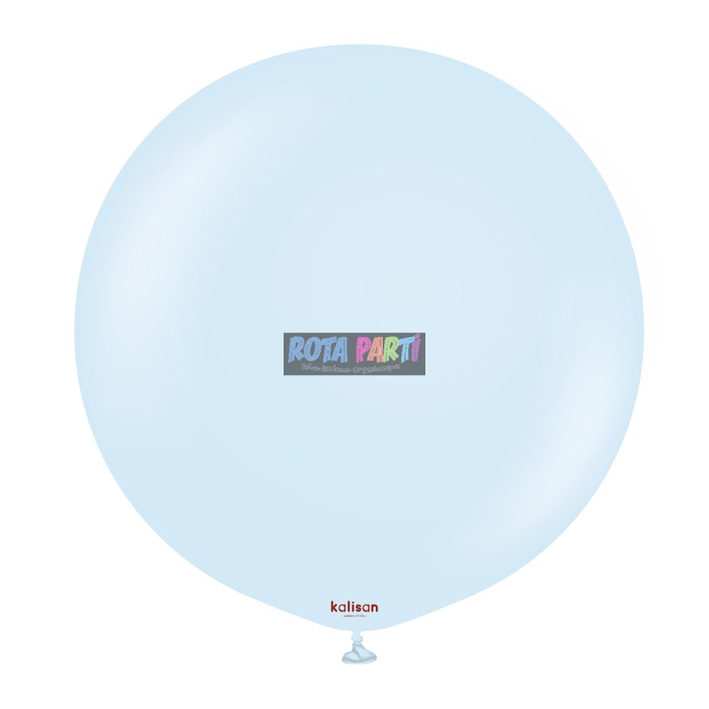 24" Makaron Soluk Mavi (Baby Blue) Balon 2'Li (60 Cm)