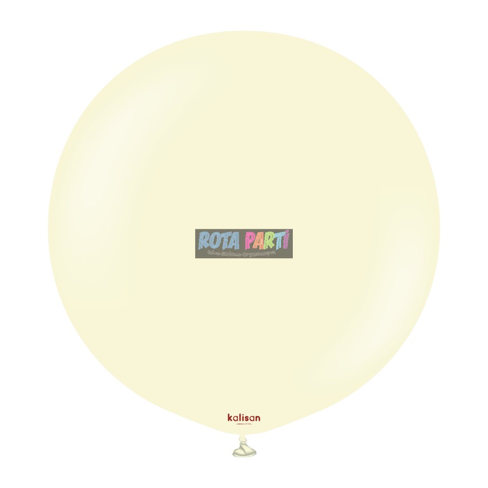 36" Makaron Soluk Sarı (Pale Yellow) Balon 2'Li (90 Cm)