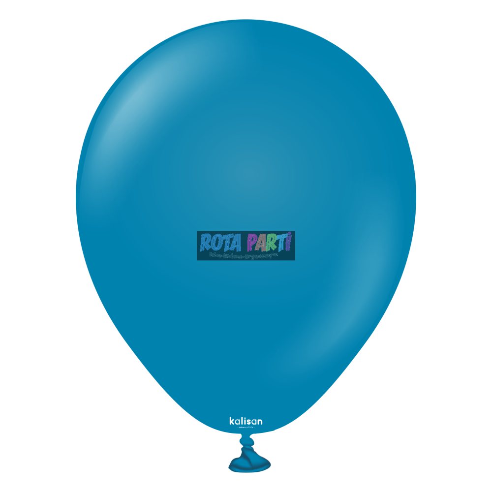 5" Mini Retro Deep Blue (Derin Okyanus) Balon 100'Lü
