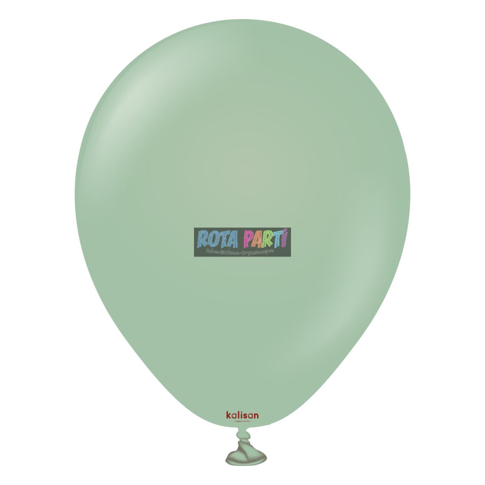 5" Mini Retro Winter Green (Kış Yeşili) Balon 100'Lü