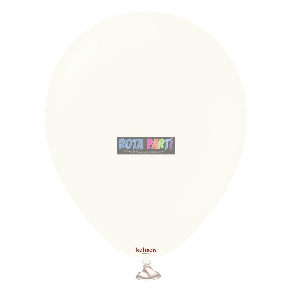 5" Mini Retro White (Beyaz) Balon 100'Lü