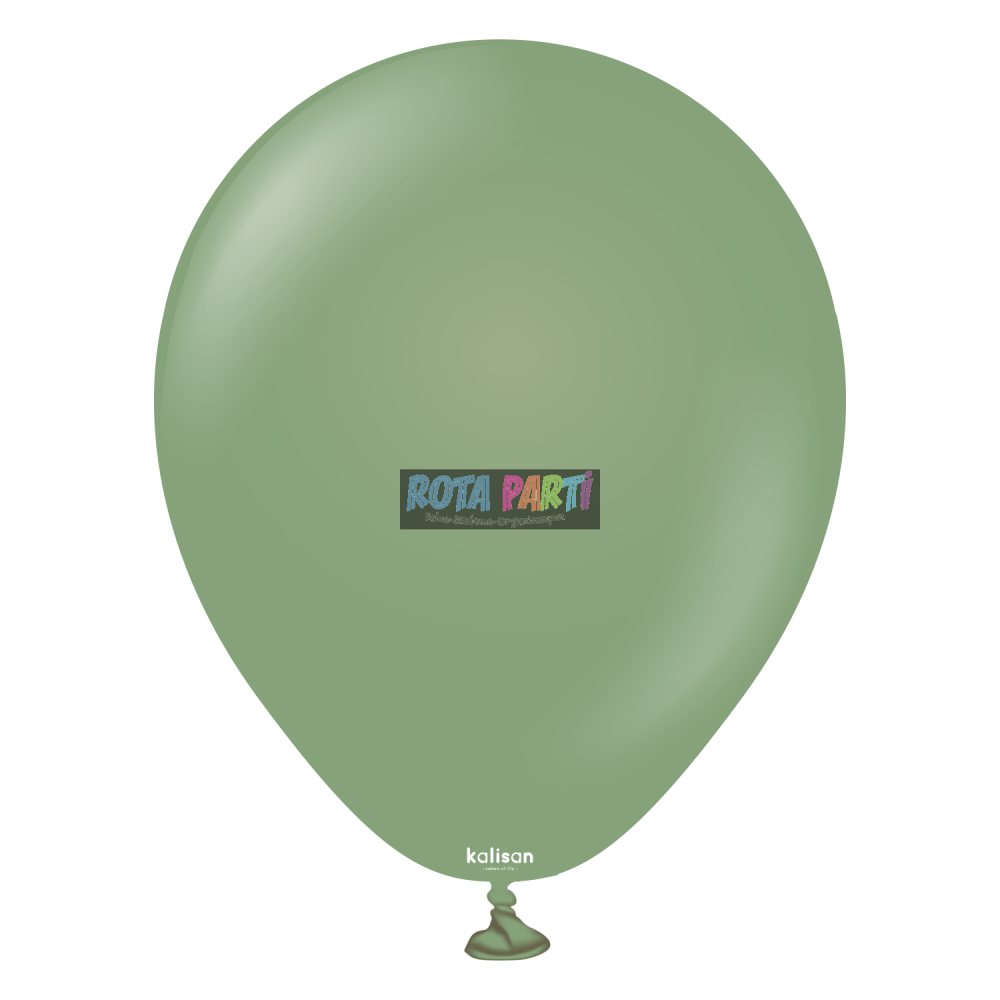 18" Retro Eucalyptus (Okaliptüs) Balon 5'Li (45 Cm)