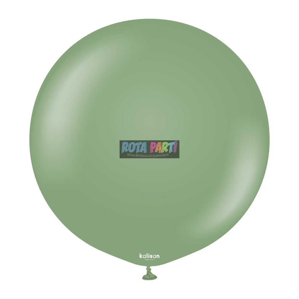 24" Retro Eucalyptus (Okaliptus) Balon 2'Li (60 Cm)