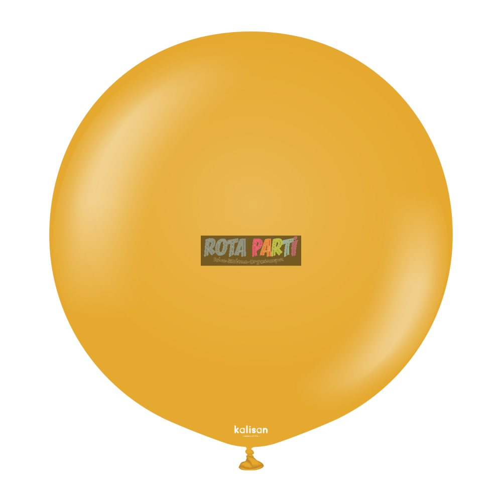 36'' Retro Zerdeçal (Mustard) Balon 2'Li (90 Cm)